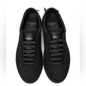 Givenchy Black Glitter 4G Urban Knots Sneakers